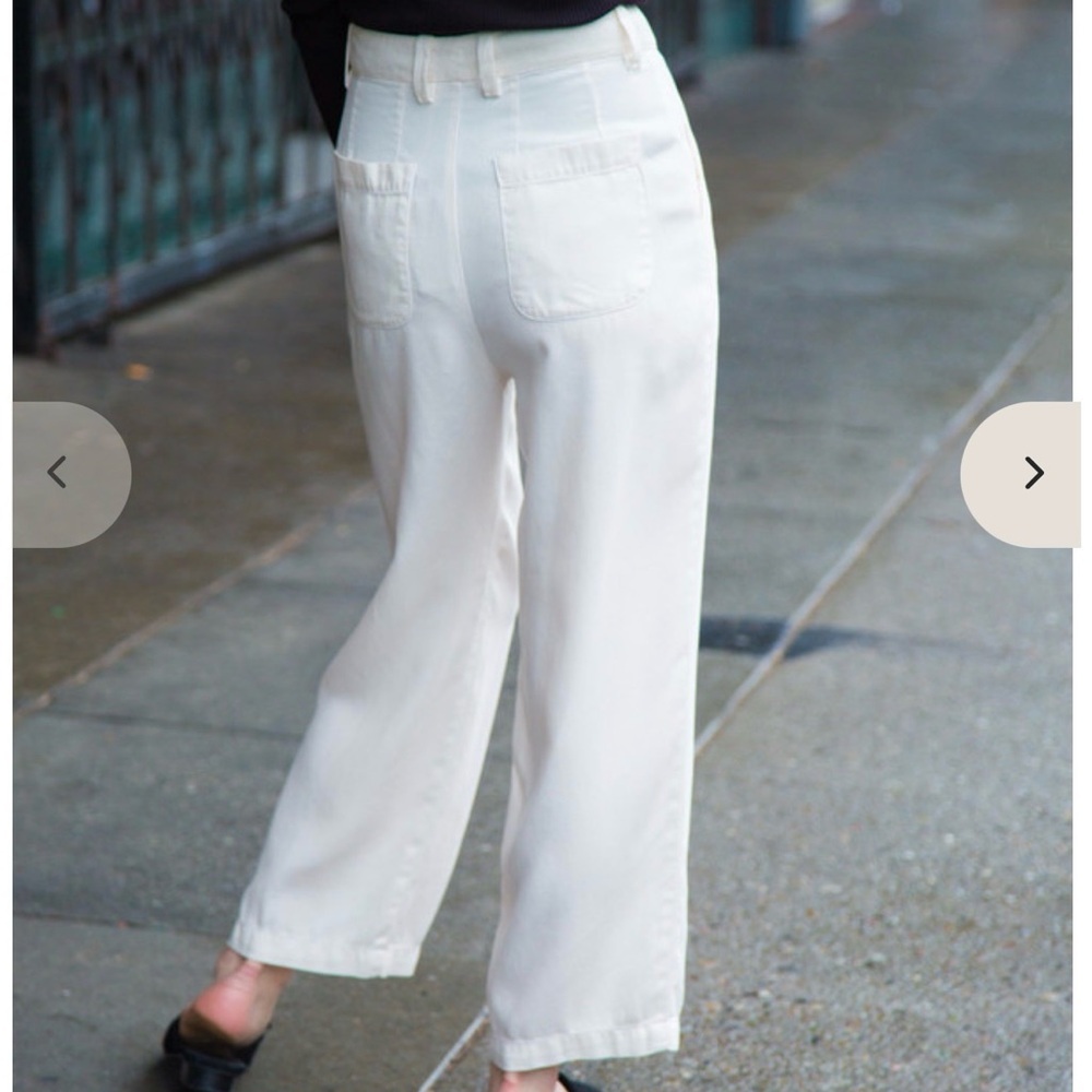 LACAUSA Isabellle Trouser Women’s M White - Picture 2 of 13